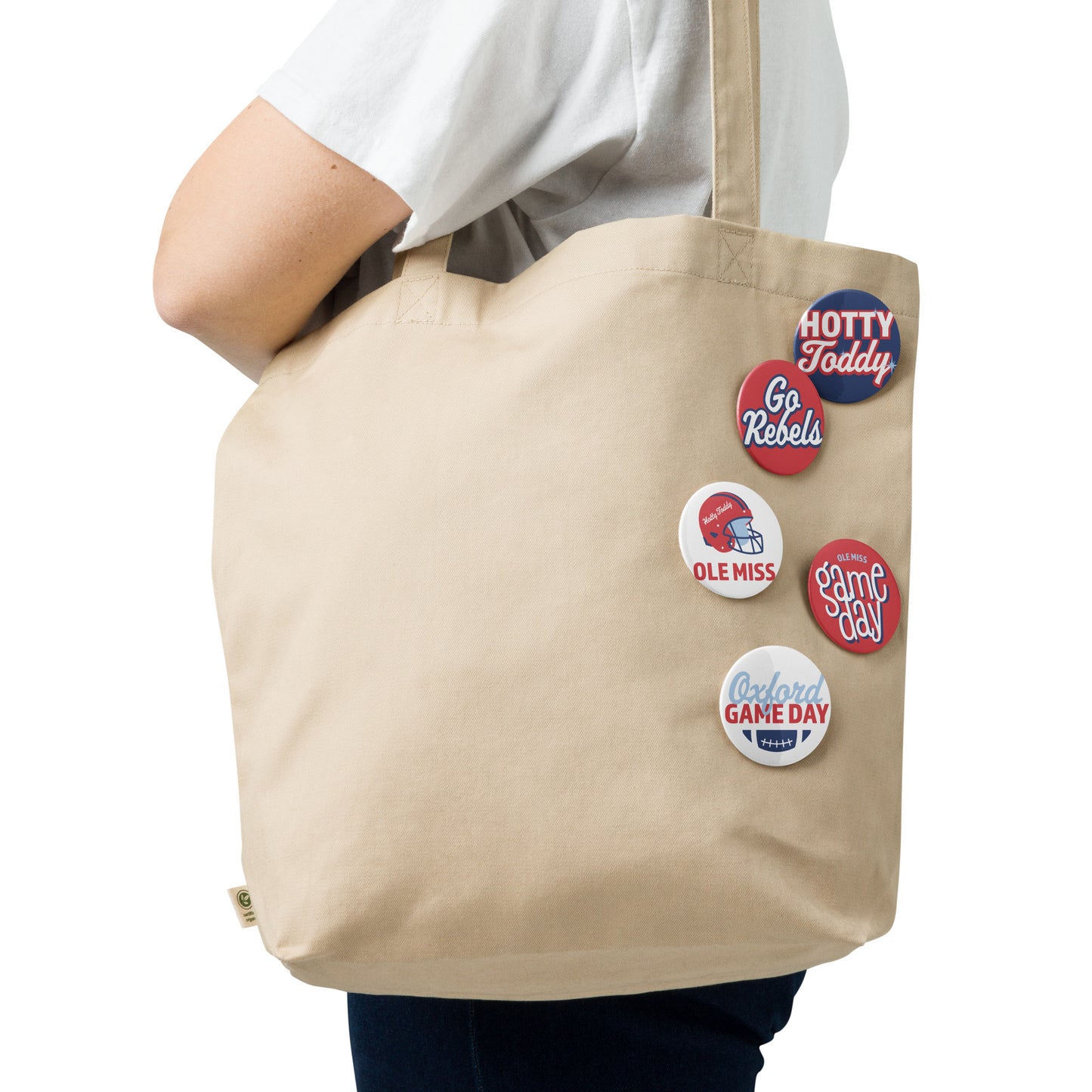 Set of Ole Miss Game Day pin buttons