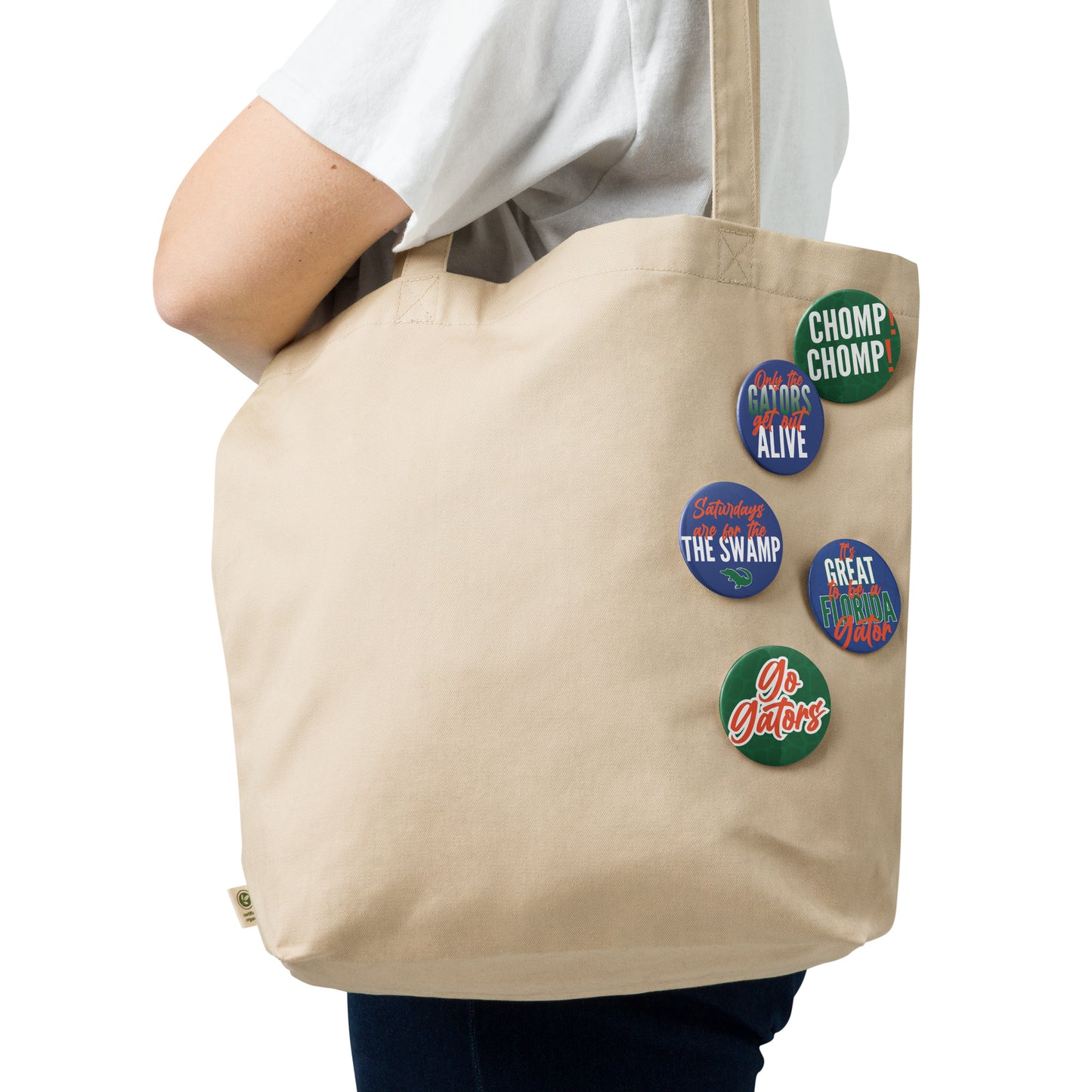 Set of Florida Gators Game Day pin buttons