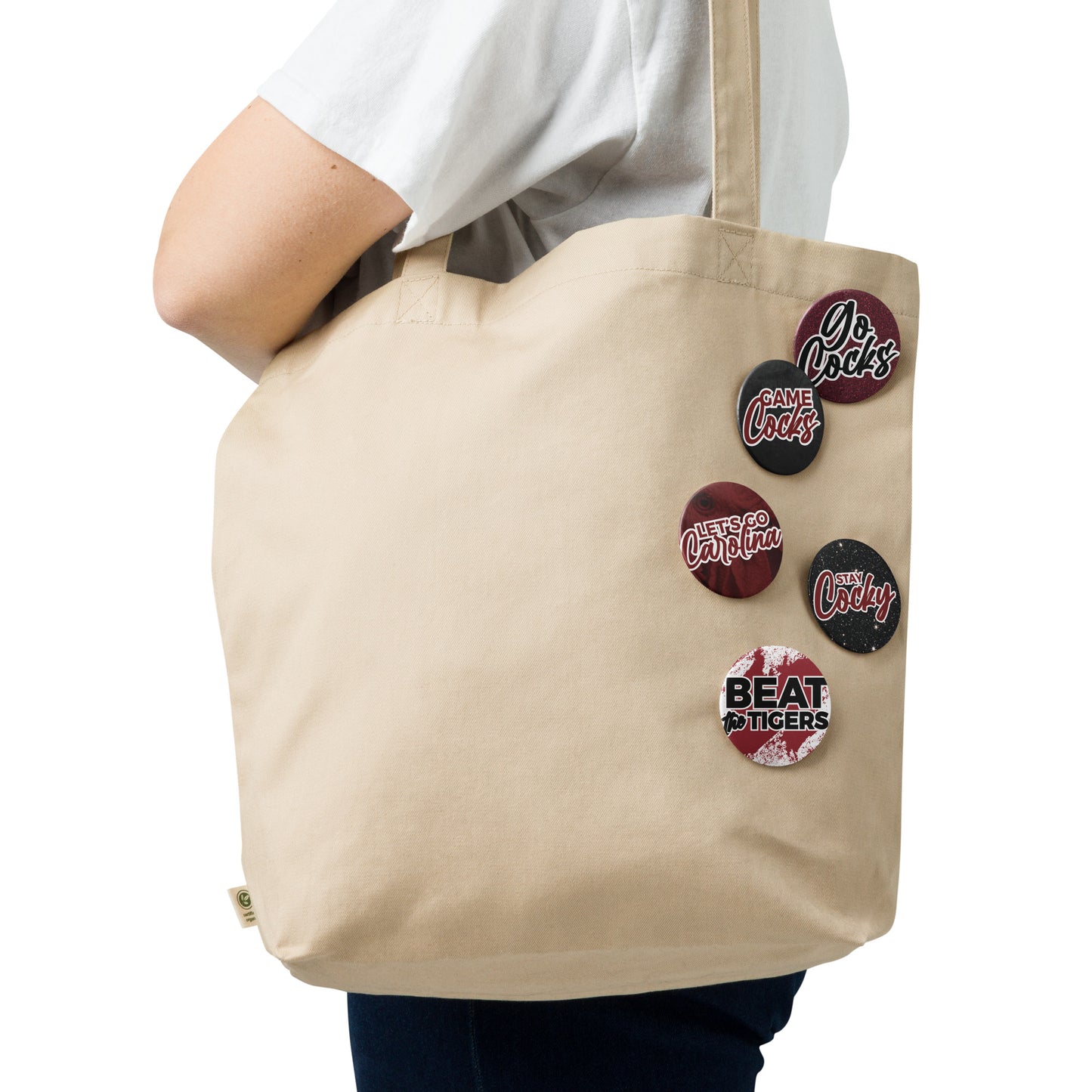 Set of South Carolina game day pin buttons