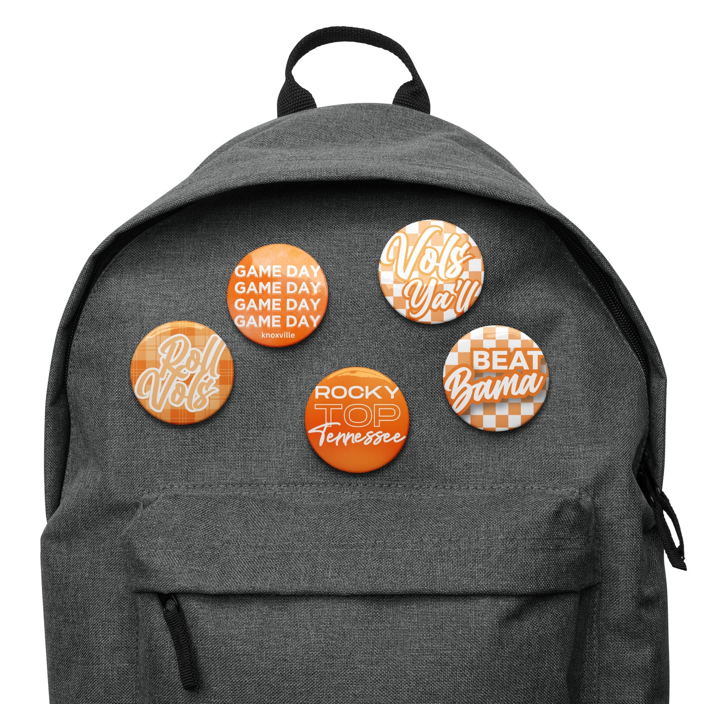 Set of UTK Tennessee Game Day pin buttons
