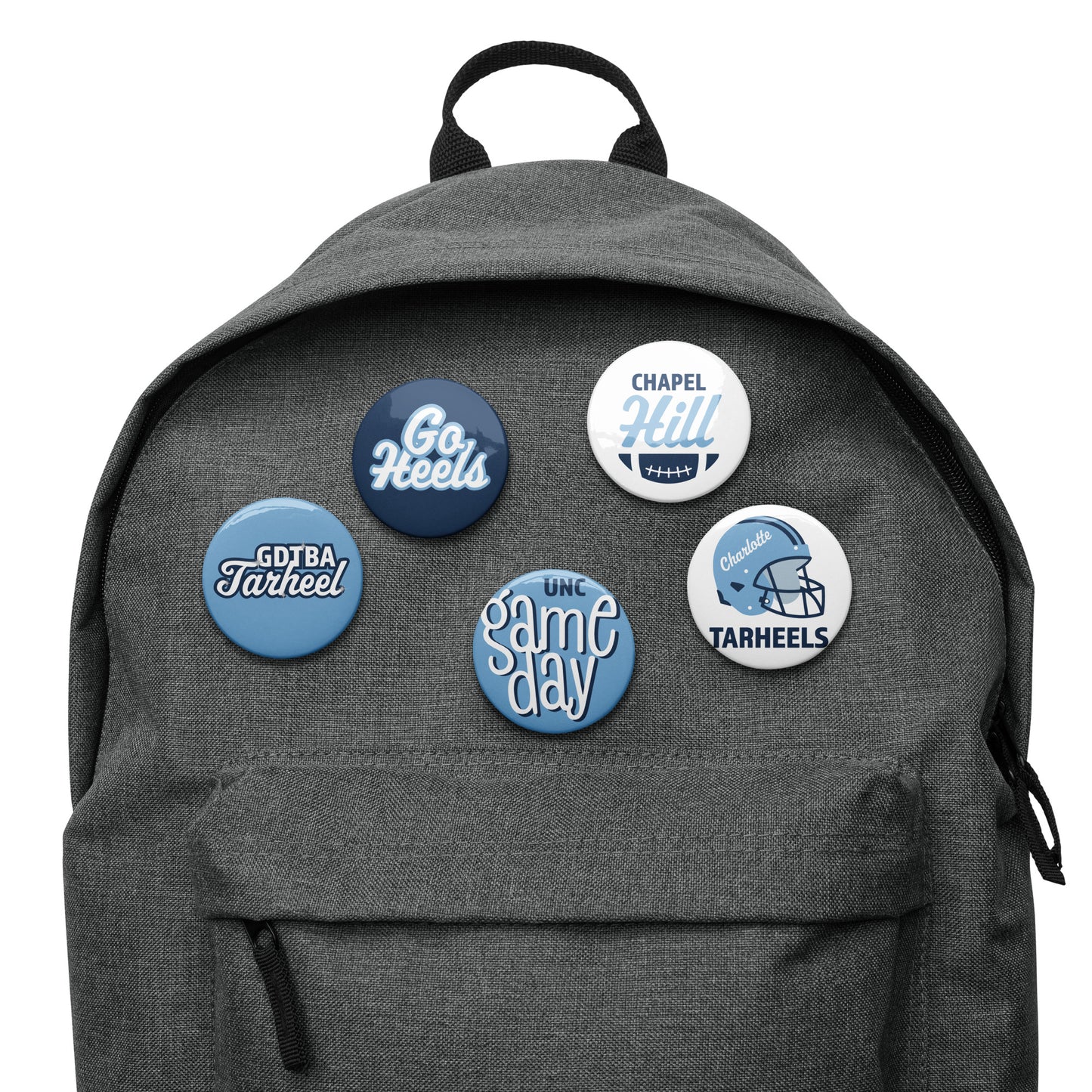 Set of UNC Chapel Hill pin buttons