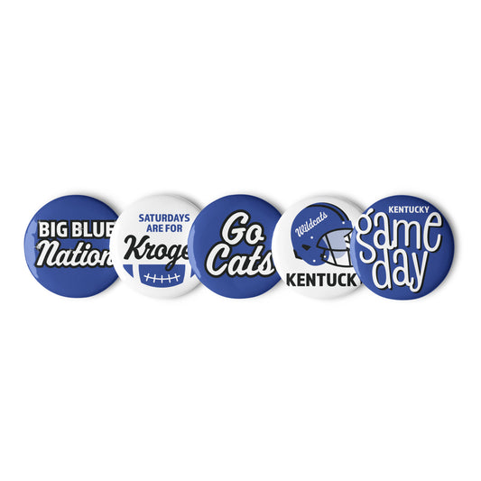 Set of 5 Kentucky pin buttons