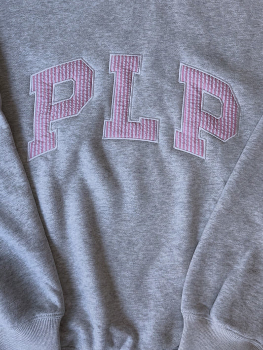 Seersucker Applique Crewneck
