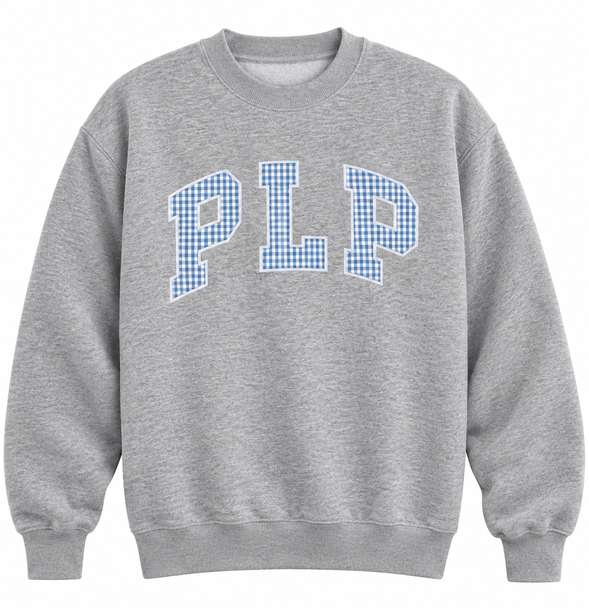 Gingham Applique Crewneck