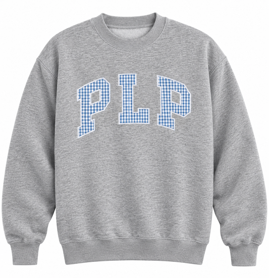 Gingham Applique Crewneck