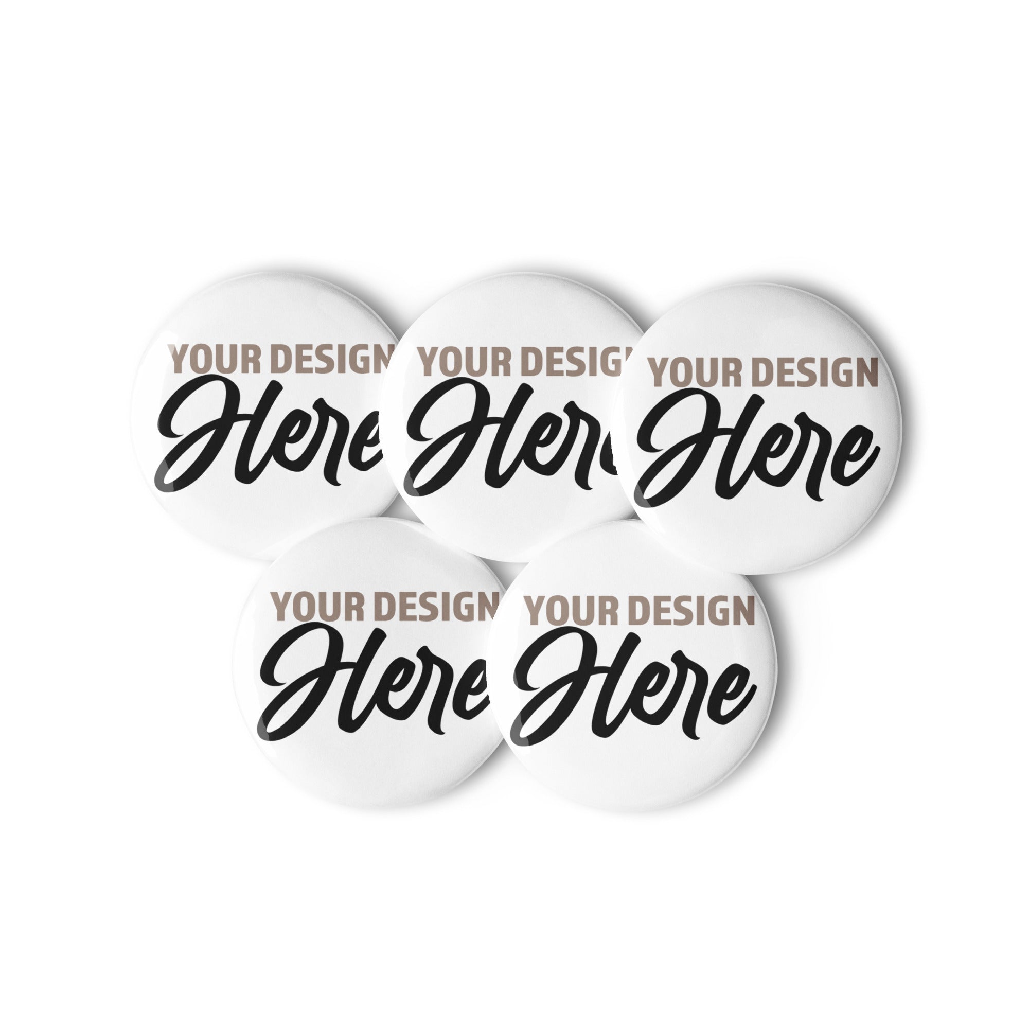 Set of 5 CUSTOM DESIGNED pin buttons – McRae&Co