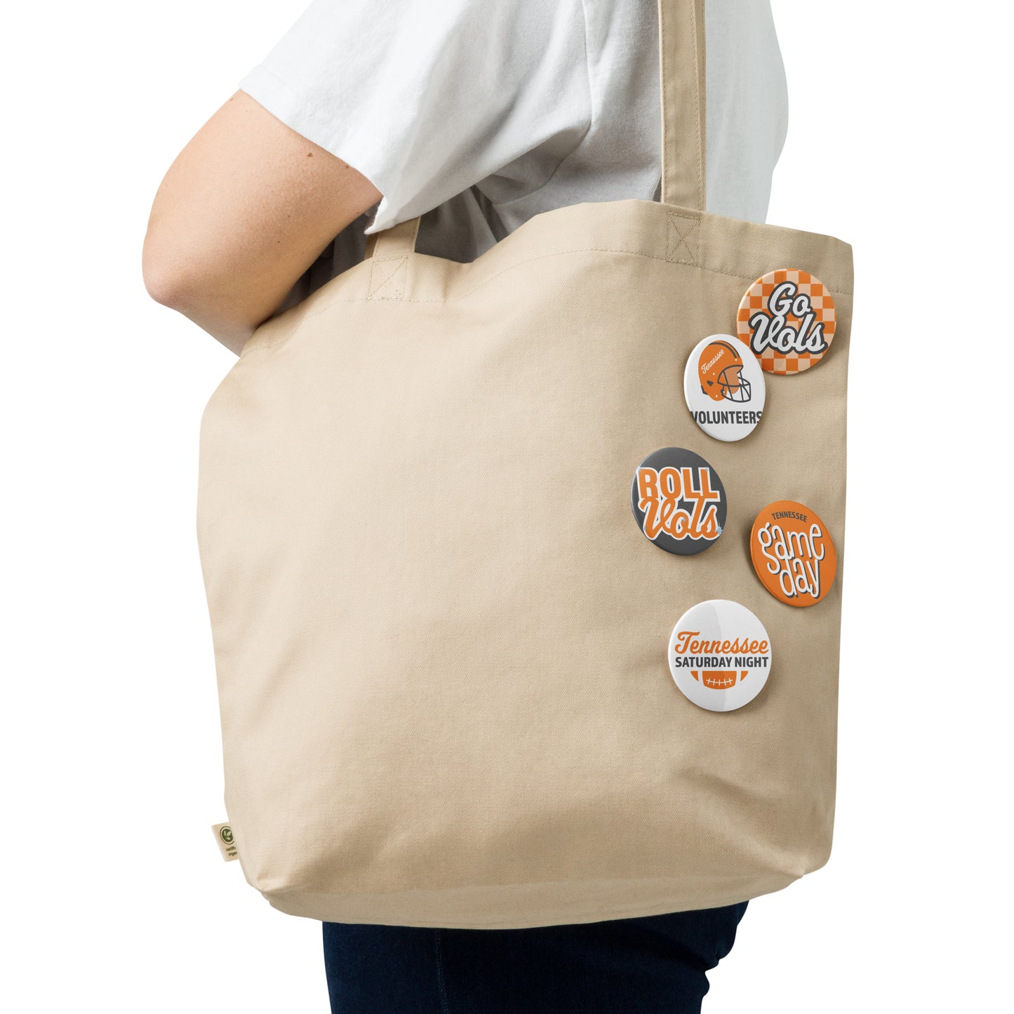 Set of UTK Volunteers Game Day pin buttons