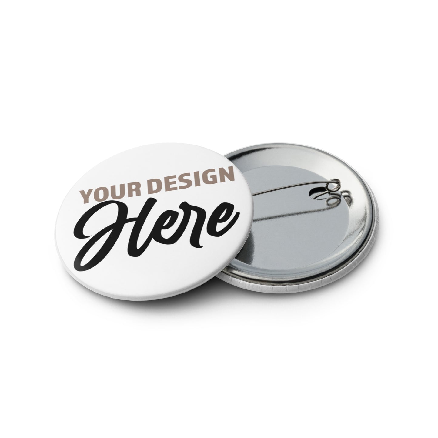 Set of 5 CUSTOM DESIGNED pin buttons