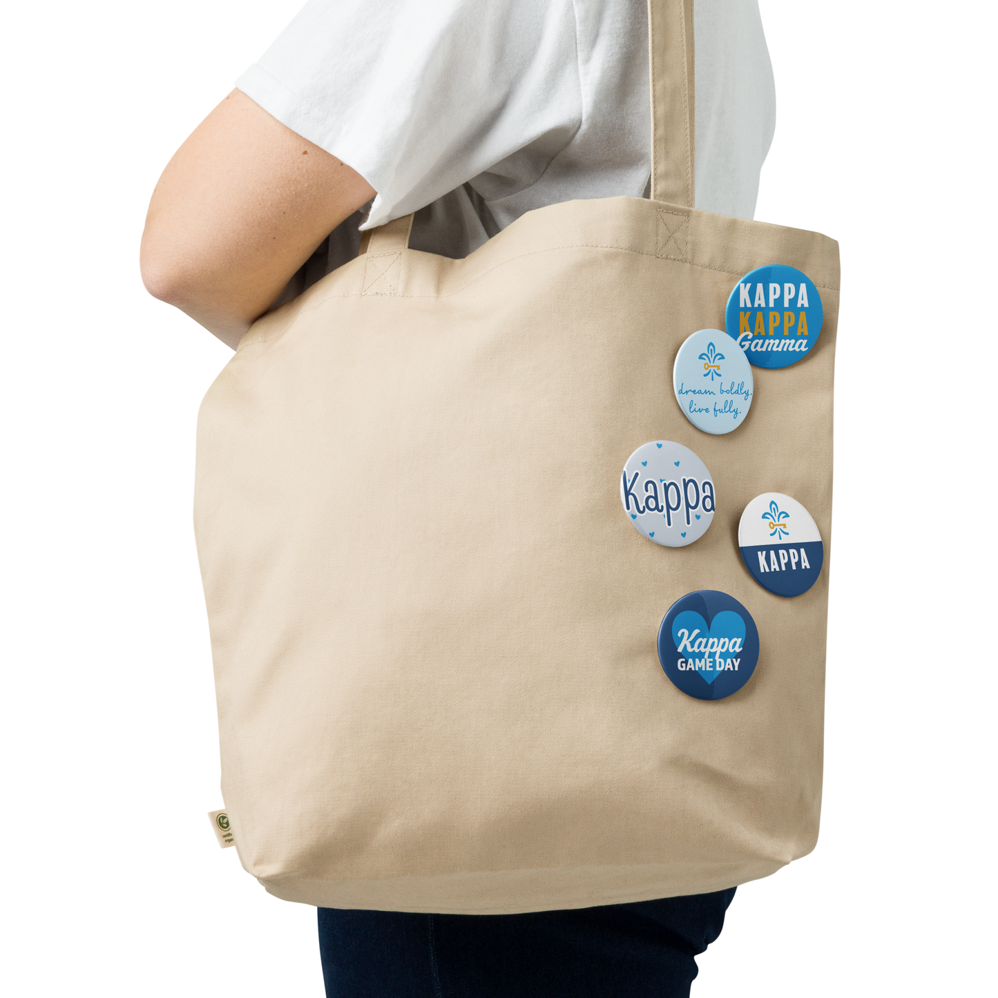 Kappa Kappa Gamma Button Set (5 Pack) | KKG Sorority Pins | Bid Day Gift | Big Little Reveal | Game Day Accessories | Cute Sorority Merch