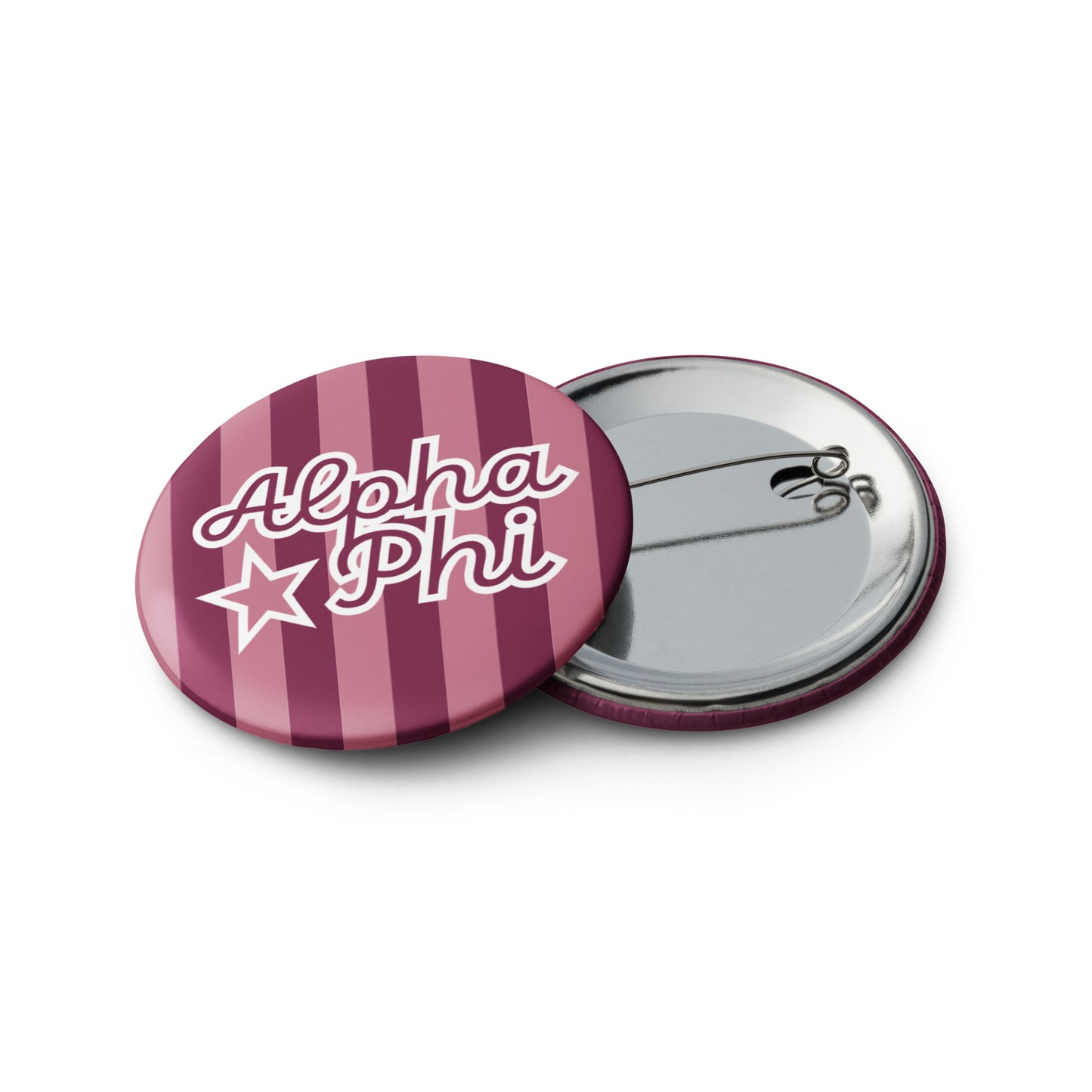 Alpha Phi Button Set (5 Pack) | Sorority Pins | Bid Day Gift | Big Little Reveal | Game Day Accessories | Cute Greek Life Merch