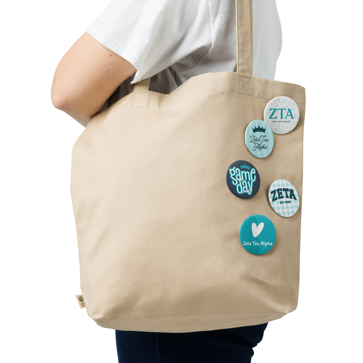 Zeta Tau Alpha Button Set (5 Pack) | ZTA Sorority Pins | Bid Day Gift | Big Little Reveal | Game Day Accessories | Cute Sorority Merch (Copy)