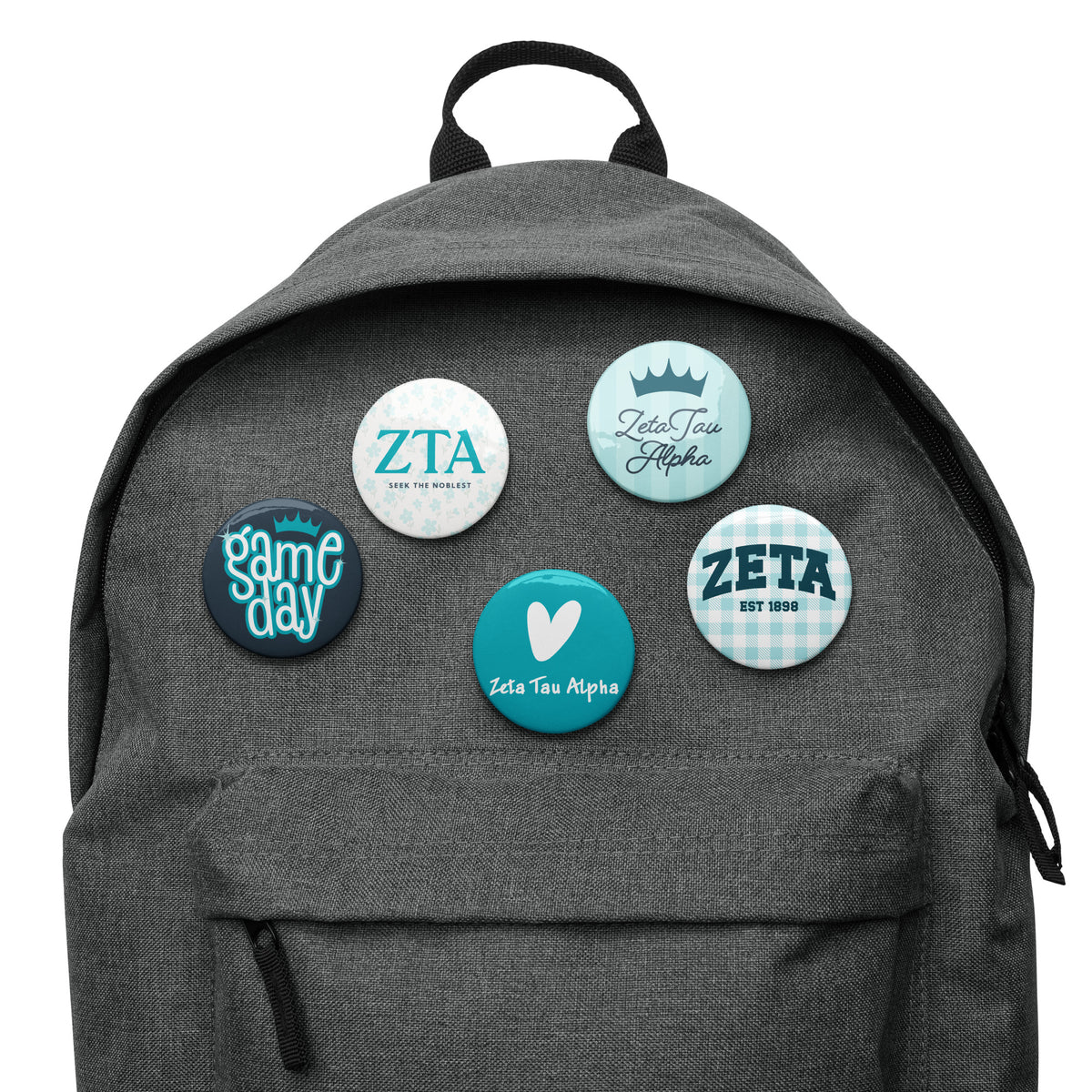Zeta Tau Alpha Button Set (5 Pack) | ZTA Sorority Pins | Bid Day Gift | Big Little Reveal | Game Day Accessories | Cute Sorority Merch (Copy)
