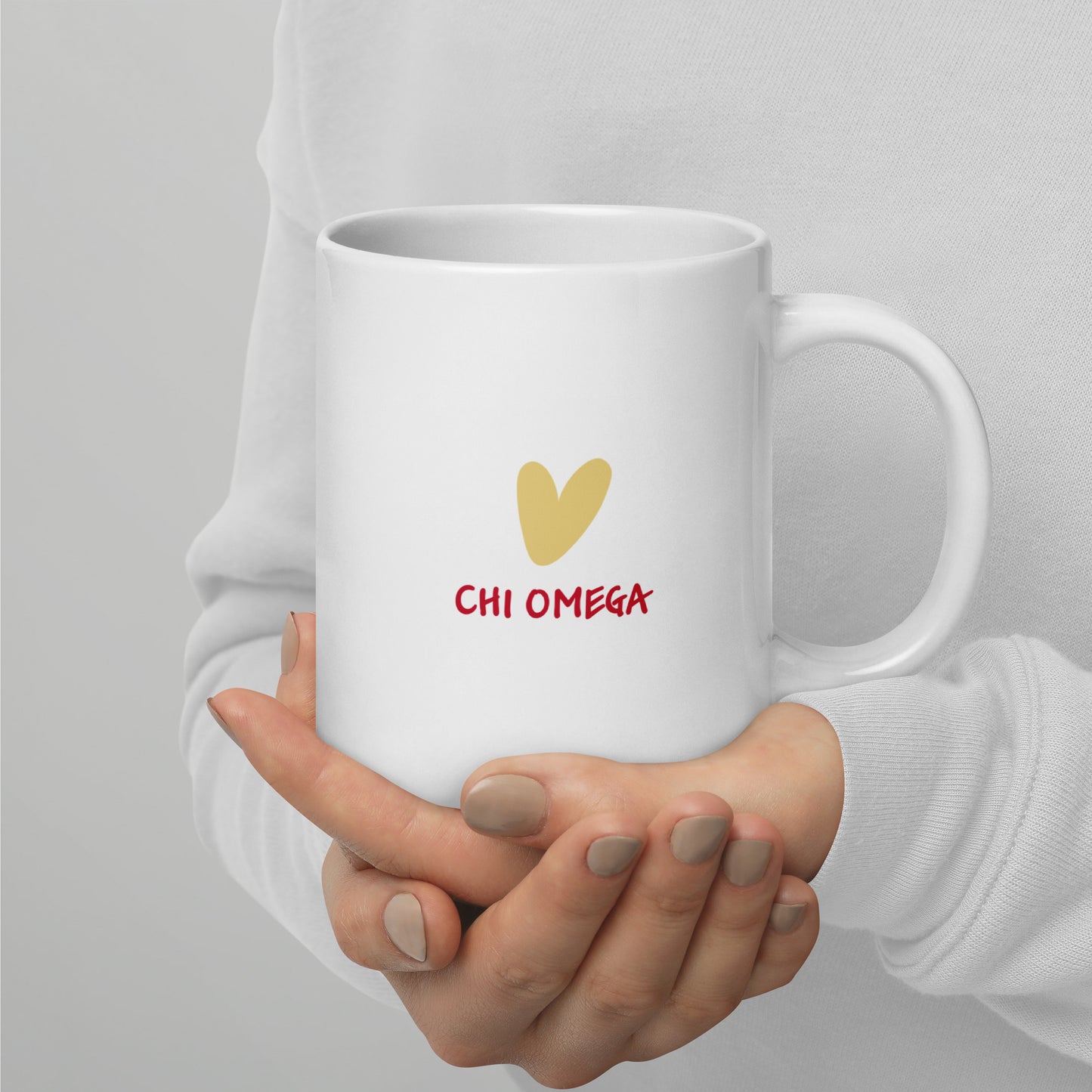 Chi Omega 20 oz Coffee Mug | Chi O Gift | Big Little Reveal | Bid Day Mug | Sorority Coffee Cup | Graduation Gift